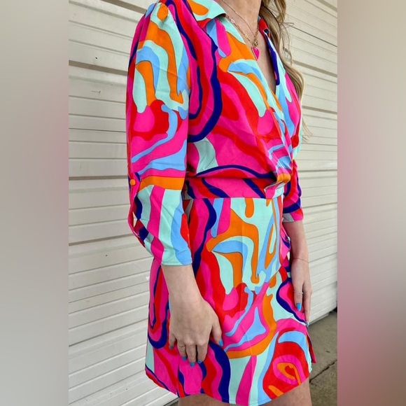 Milk & Honey Dresses & Skirts - Milk and Honey Bright 2 piece boho chic skirt set size small nwt